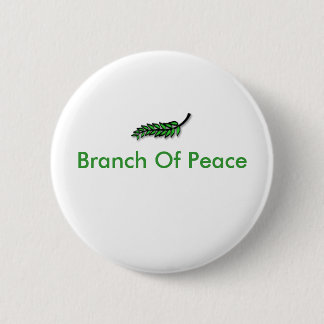 BRANCH OF PEACE 2 INCH ROUND BUTTON