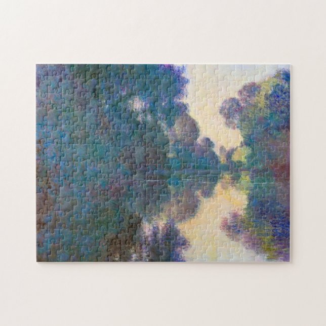 Branch of the Seine near Giverny, Monet Jigsaw Puzzle (Horizontal)