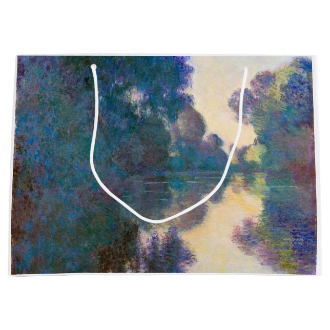 Branch of the Seine near Giverny, Monet Large Gift Bag (Front)