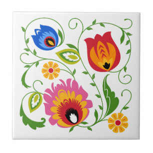 Branch Polish Folk Tile