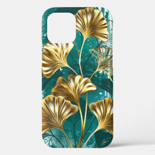 Branch with Golden Leaves Ginko Biloba iPhone 12 Case