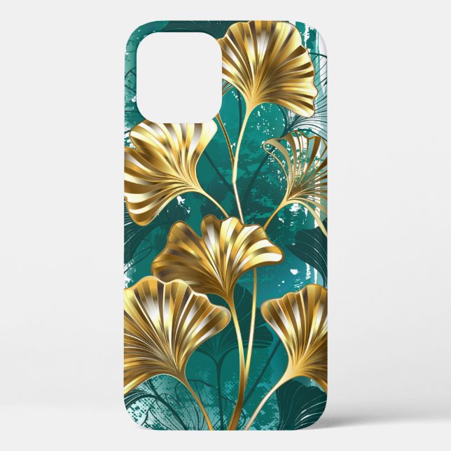 Branch with Golden Leaves Ginko Biloba Case-Mate iPhone Case (Back)