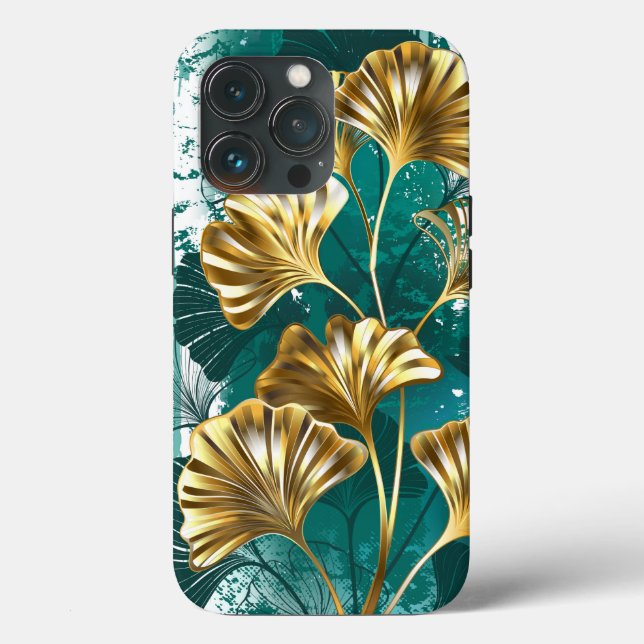 Branch with Golden Leaves Ginko Biloba Case-Mate iPhone Case (Back)