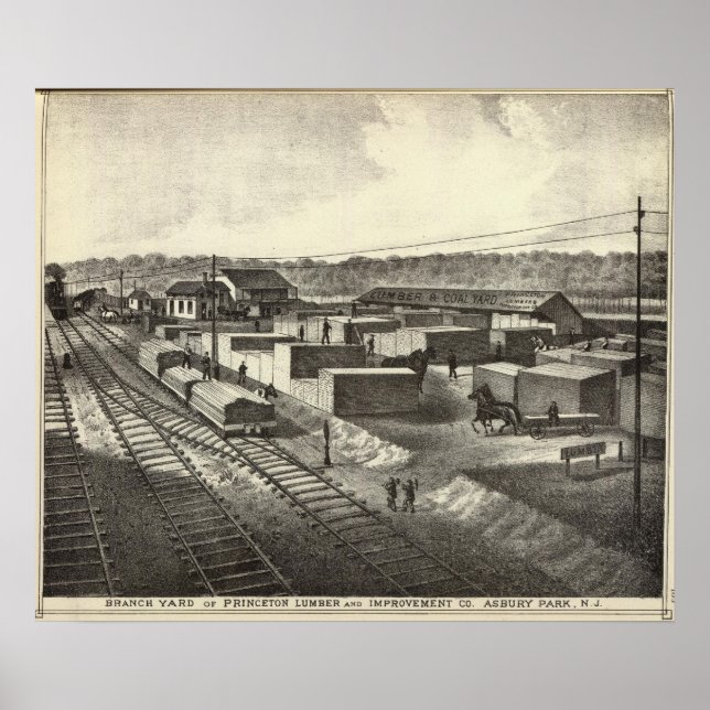 Branch yard, Princeton Lumber & Improvement Co Poster (Front)