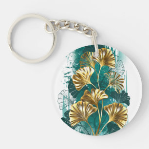 Branche avec Feuilles d'or Ginko Biloba