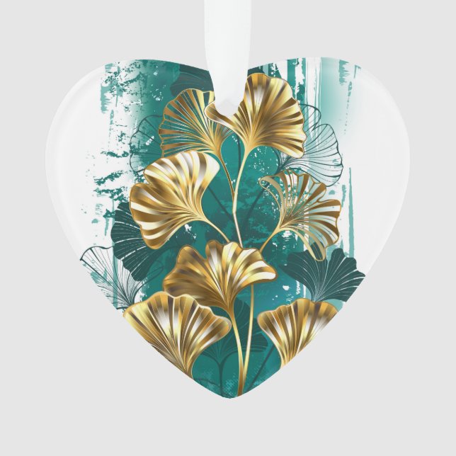 Branche avec Feuilles d'or Ginko Biloba (devant)