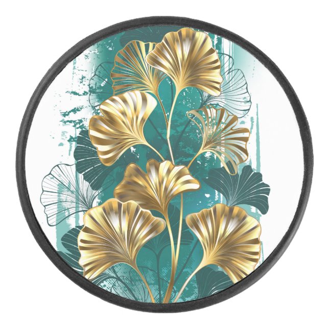 Branche avec Feuilles d'or Ginko Biloba (Devant)