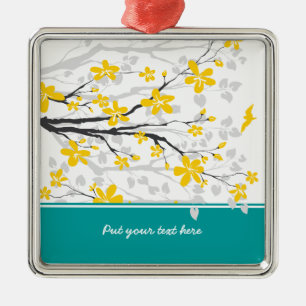 Branche de Magnolia et fleurs ornement personnalis