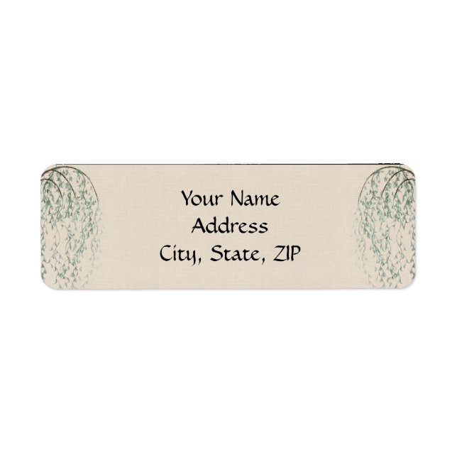 Branche de saule sur lin (Devant)