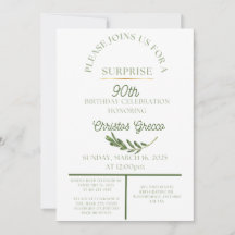 Branche d'olivier - Invitation 