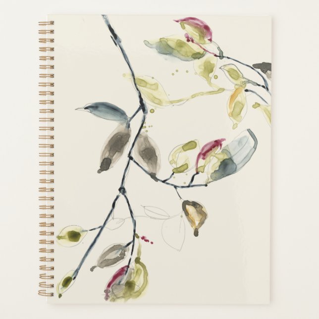 Branche feuille aquarelle (Devant)