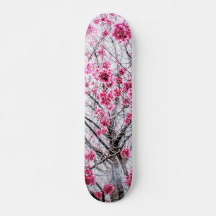 Branches and Blooms of a Cherry Tree Skateboard