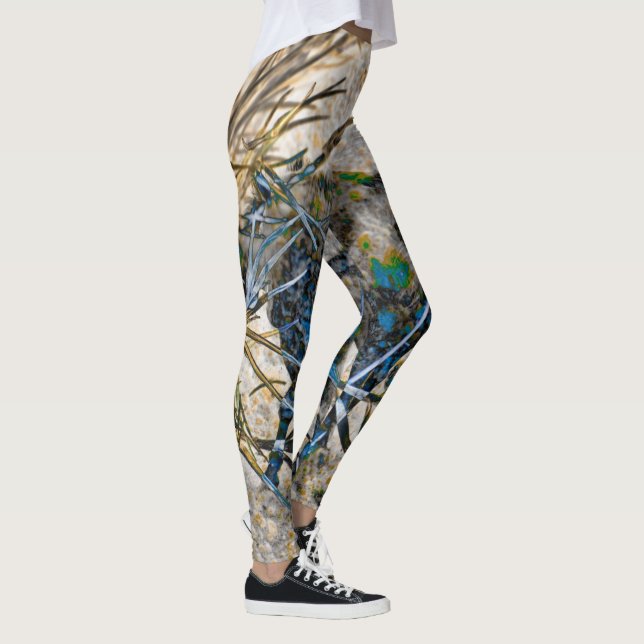 Branches and Horses Abstract Leggings (Right)