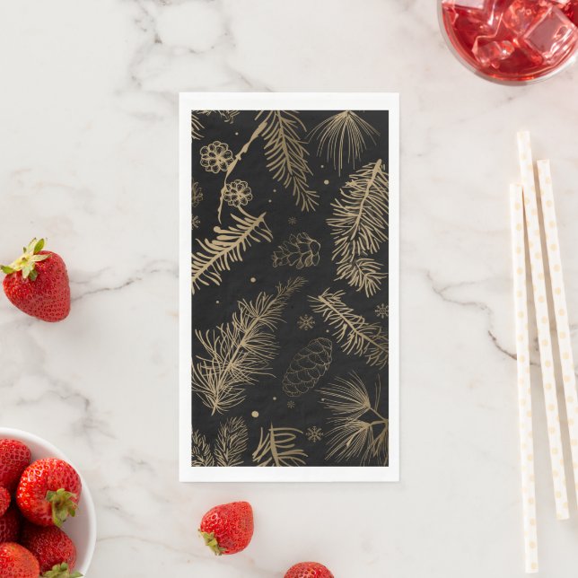 Branches and Pine 2 Napkin (Insitu)