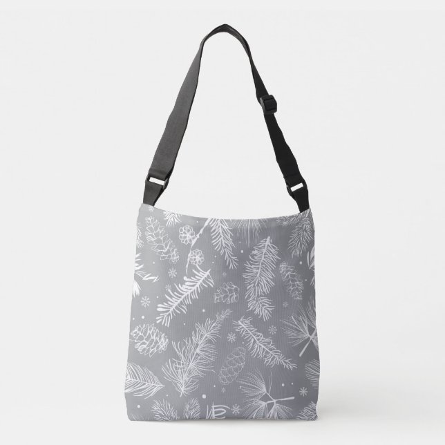 Branches and Pine 4 Crossbody Bag (Front)