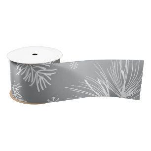 Branches and Pine 4 Satin Ribbon