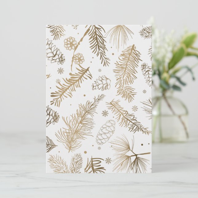 Branches and Pine Card (Standing Front)