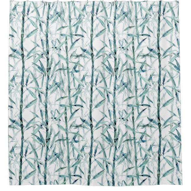 Branches bamboo. shower curtain (Front)