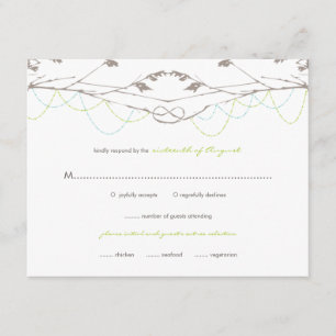 Branches d'arbres nouées d'amour épousant la carte