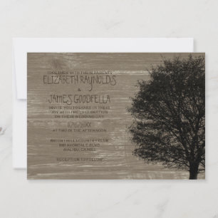 Branches de l'arbre du pays Invitations de mariage