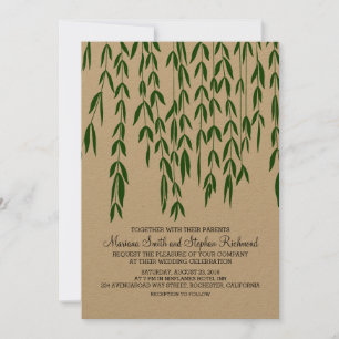 Branches de l'arbre sauvage Invitation au mariage 