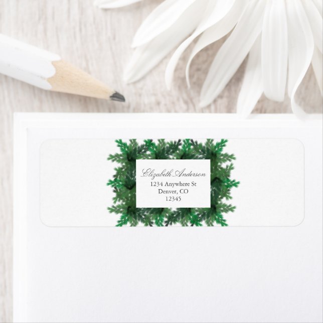 Branches de pin d'hiver Mariage (En situation)