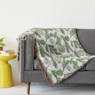 Branches de pin Jeter la couverture