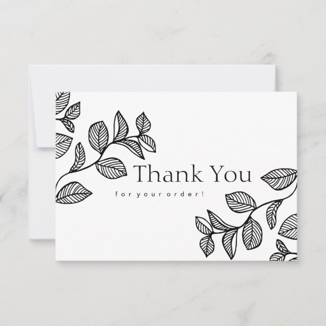 Branches Design Thank You Card (Front)