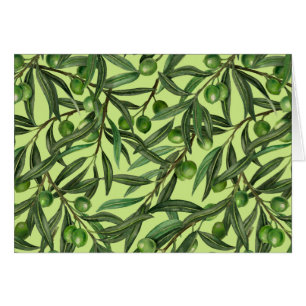 Branches d'olive sur le vert miel