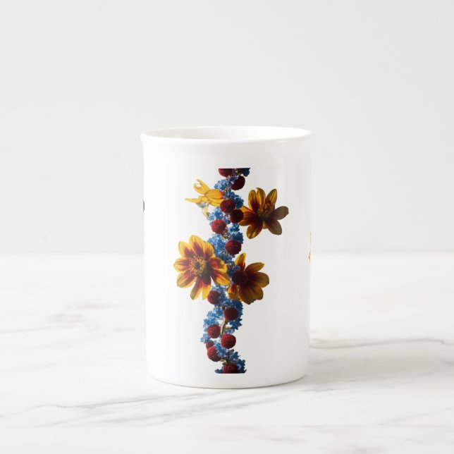 Branches florissantes Bone China Mug Design (Devant)