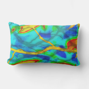 Branches in Bold Colour Outdoor Pillow