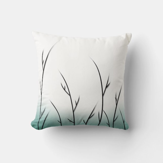 Branches noires - coussin (Recto)