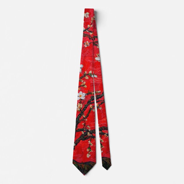 Branches of Almond Tree in Blossom, Van Gogh Tie (Front)