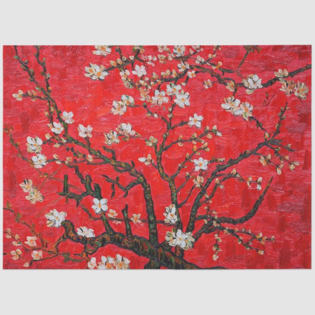 Branches of Almond Tree in Blossom, Van Gogh Tissue Paper (Front)