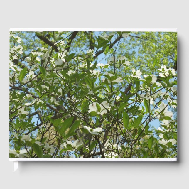 Branches of Dogwood Blossoms Spring Trees Guest Book (Front)