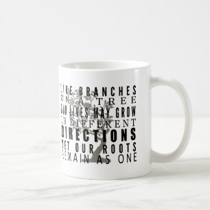 Branches on a Tree Family Reunion Quote Coffee Mug