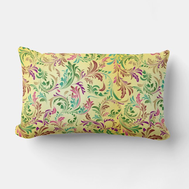 Branches Pattern Design-444555 Lumbar Pillow (Front)