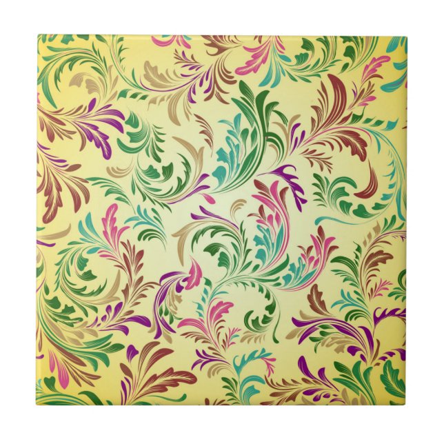 Branches Pattern Design-444555 Tile (Front)