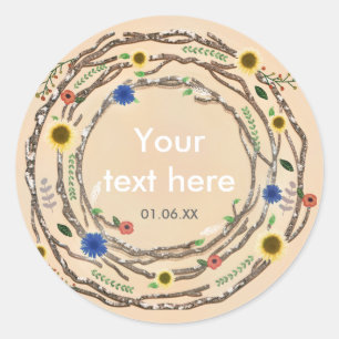 Branches rustiques Stickers Vintage Floral Spring