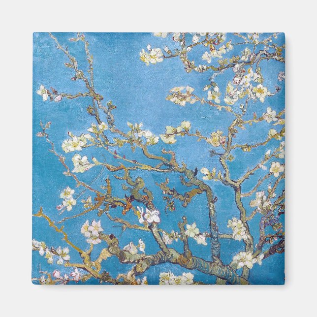 Branches with Almond Blossom Van Gogh Magnet (Front)
