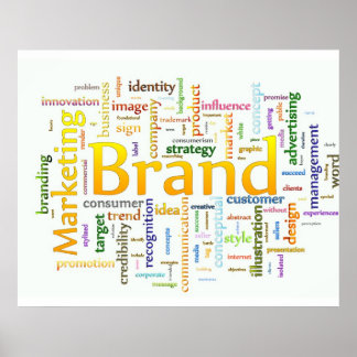 Brand and Marketing  Related Text Poster