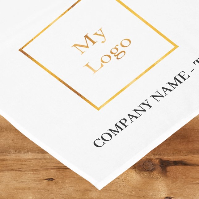 Brand colour business logo text short table runner (Creator Uploaded)