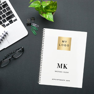 Brand colour monogram initials business 2025 planner