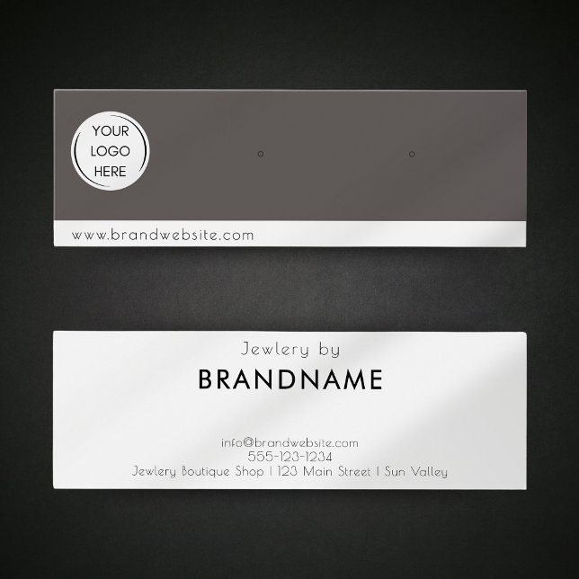 Brand Custom Logo earring Jewellery Display Card (Creator Uploaded)