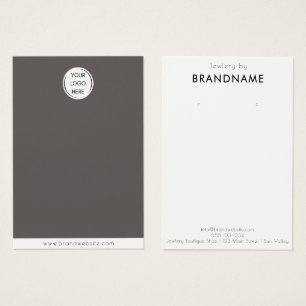 Brand Custom Logo earring Jewellery Display Card