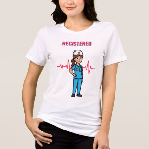 Brand + Fabric "Registered Nurse" Soft Unisex Med  Tri-Blend Shirt