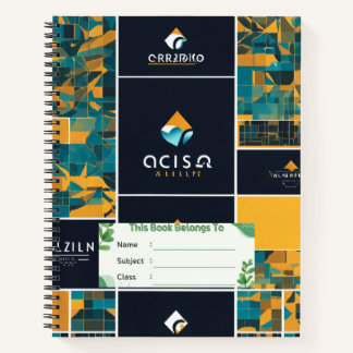 brand logo that shows a creative twist notebook