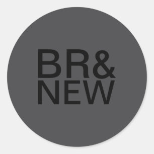 Brand New Band Classic Round Sticker
