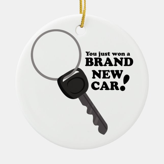 Brand New Car Ceramic Ornament (Front)