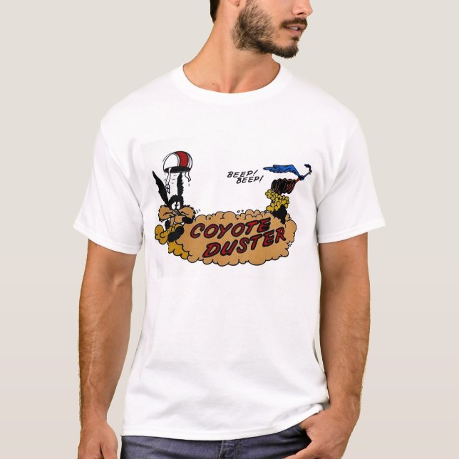 Brand NEW COYOTE DUSTER Logo nascar nhra scat cuda T-Shirt (Front)